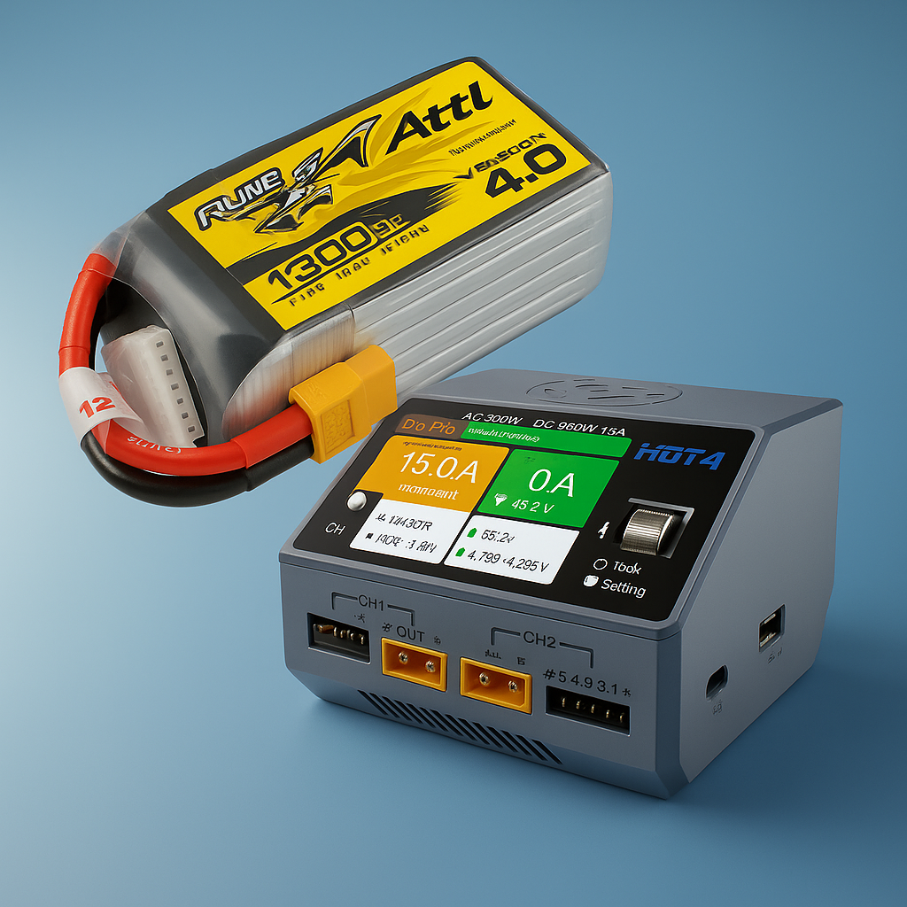 Batterie LiPo et chargeur